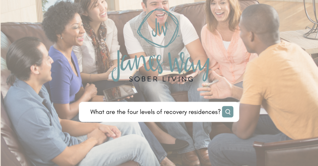 group of residents supporting each other in level 4 recovery residence