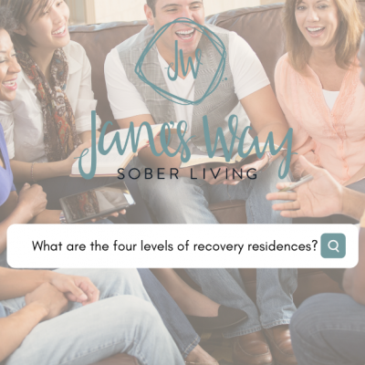 group of residents supporting each other in level 4 recovery residence